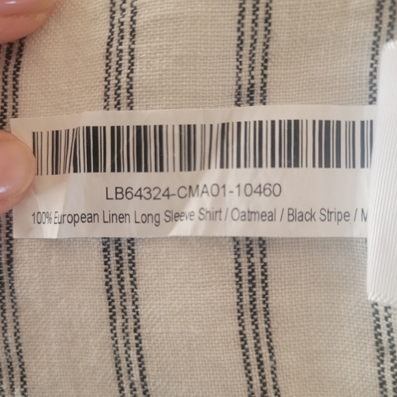 Quince 100% European Linen Long Sleeve Button-Down Shirt. Size Medium - Picture 9 of 10